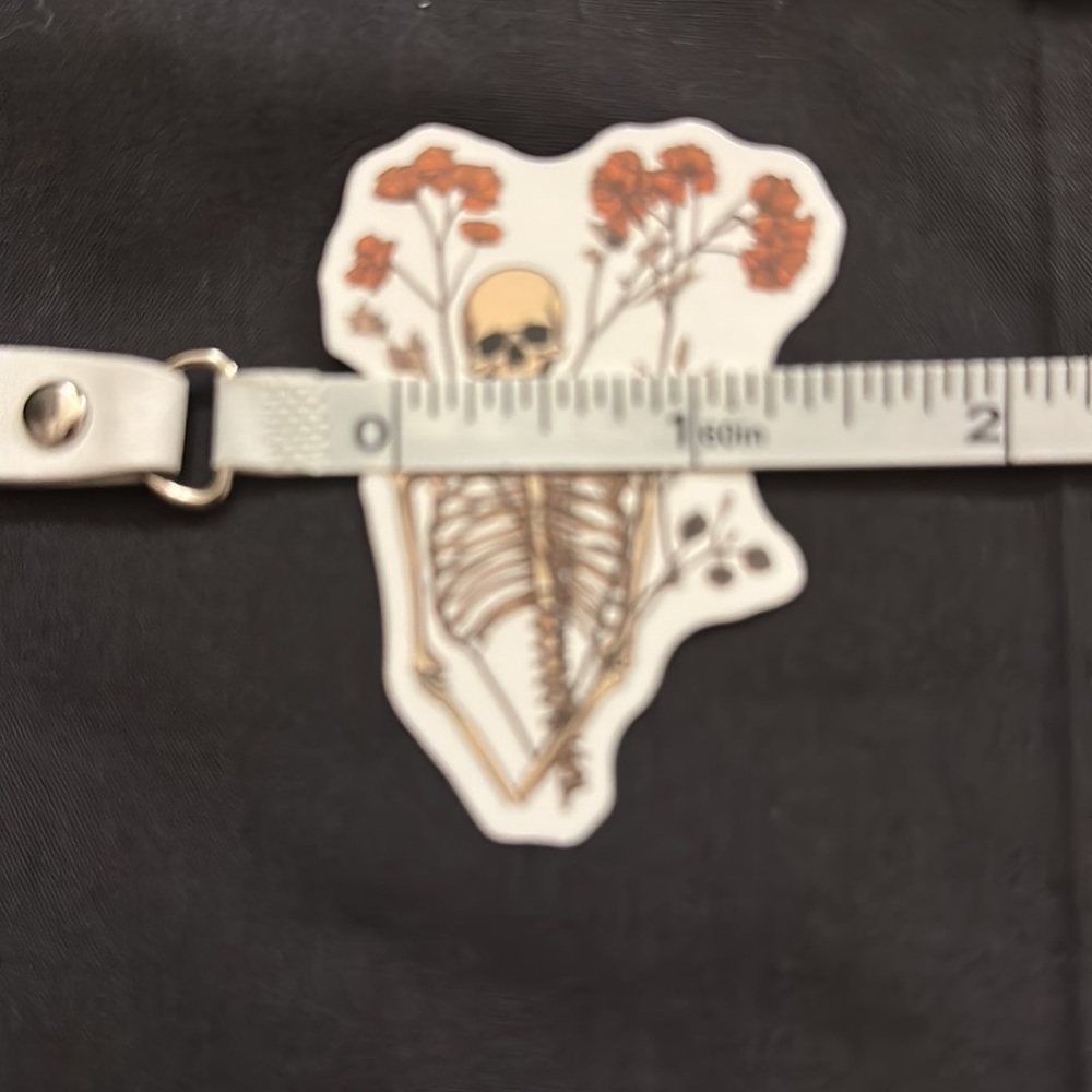 Floral skull stickers/decals. - Picture 3 of 6